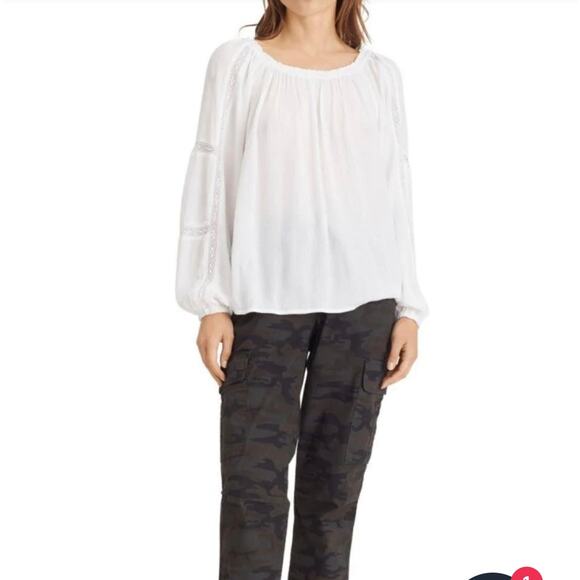 Sanctuary Ladies' Lace Convertible Off Shoulder White off Blouse Large  New - Picture 1 of 7